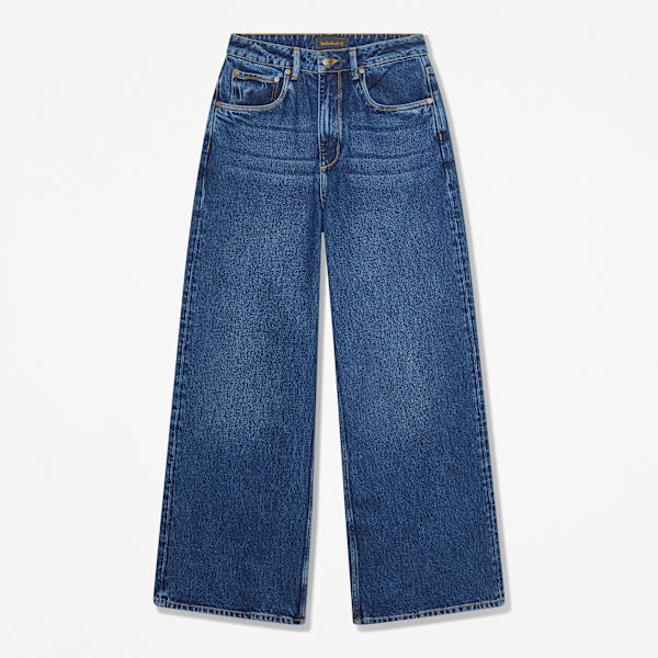 Women's Wide Leg Denim Pant / Harbour Blue Wash Reverse