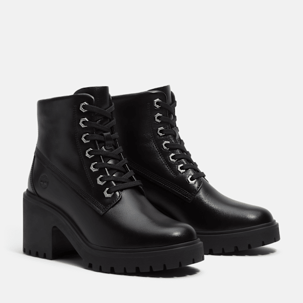 Women's Stone Heights Mid Boot / Black Full-Grain