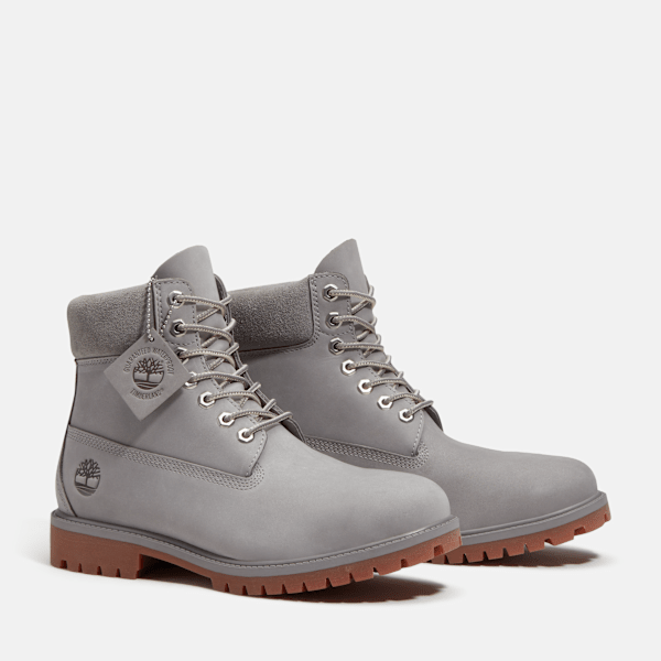 Men's Timberland® Heritage 6-Inch Waterproof Boot / Medium Greyout Nubuck