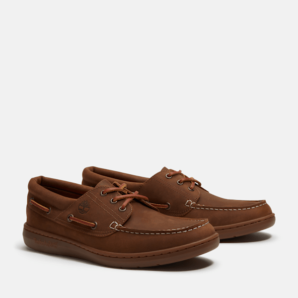 Men's Timberland® Portofino Pier Boat Shoe / Taupe Full-Grain