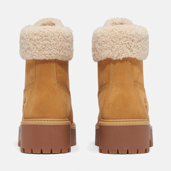 Women's Stone Street Warm-Lined Waterproof Platform Boot / Wheat Nubuck