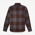 Indigo Check Regular Shirt / Chicory Coffee Brown