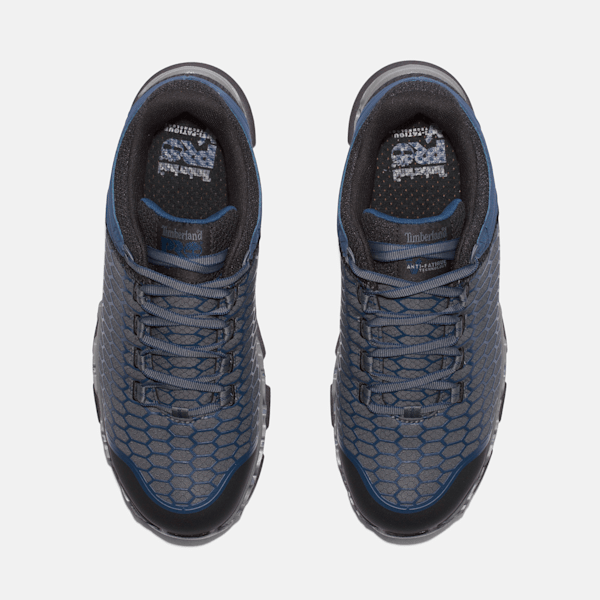 Men's Timberland PRO® Powertrain Sport Alloy-Toe Work Sneaker / Grey/Navy