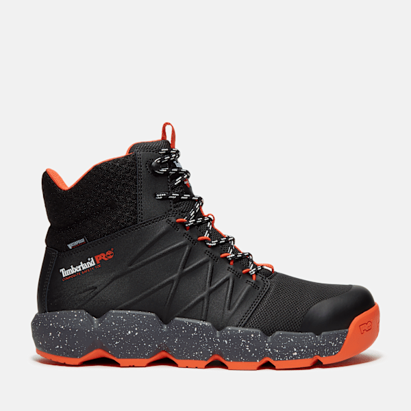 Men's Morphix 6" Waterproof Composite Toe Work Boot / Black Leather