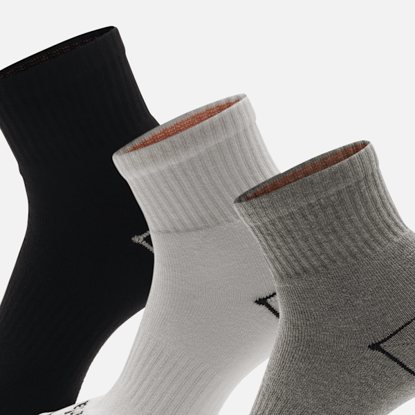 Bowden 3-Pack Full Cushion Quarter Sock / Multicolor