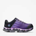 Women's Timberland PRO® Powertrain Sport Alloy Toe Work Sneaker / Black/Purple