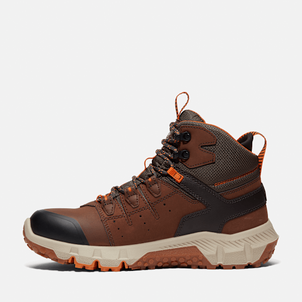 Men's Tempe 6" Soft Toe Waterproof Work Boot / Medium Brown Leather