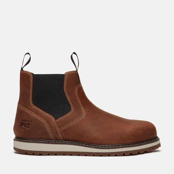 Men's Irvine Chelsea Soft Toe Work Boot / Medium Brown Full-Grain