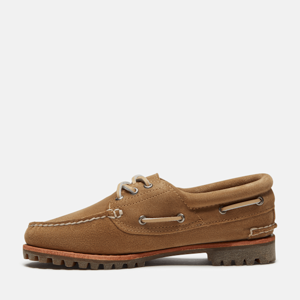 Women's Timberland® Authentic Boat Shoe / Beige Suede