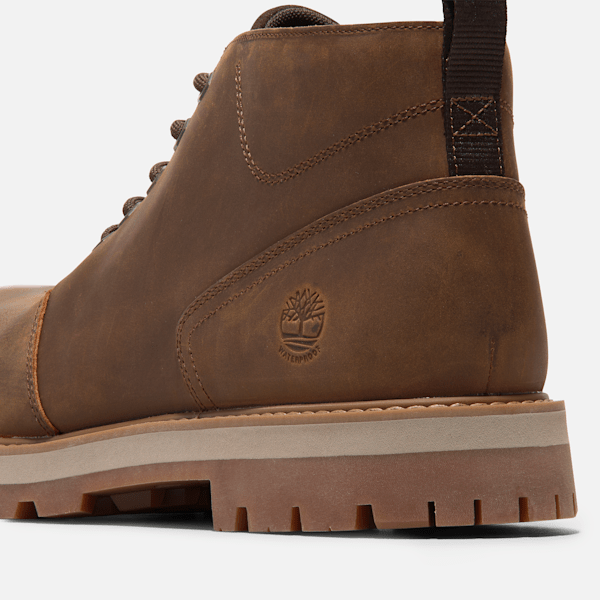 Men's Britton Road Mid Waterproof Chukka Boot / Rust Full-Grain
