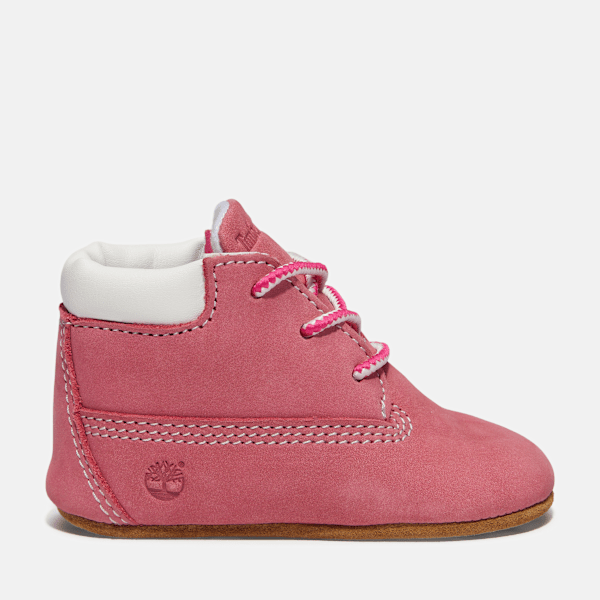 Infant Crib Bootie / Medium Pink Nubuck