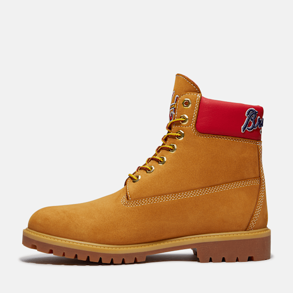 Men's Timberland® x New Era® Braves 6-Inch Waterproof Boot / Wheat Braves