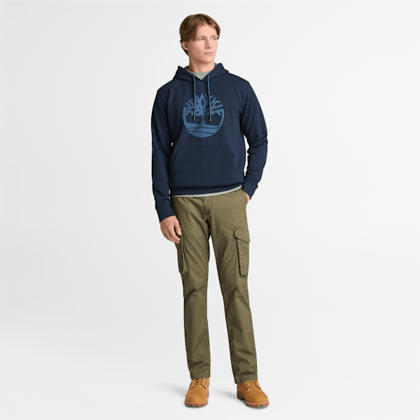 Men's Northwood Tree Logo Hoodie / Dark Sapphire