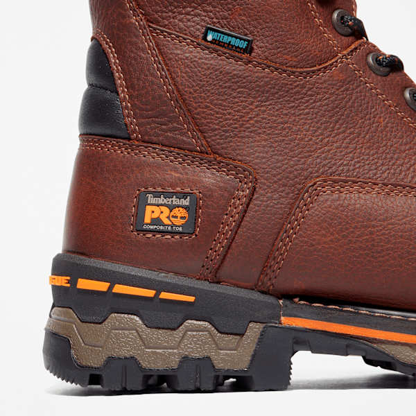 Men's Boondock 8" Composite Toe Waterproof Work Boot / Brown
