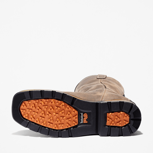 Men's True Grit Pull On Waterproof Work Boot / Turkish Coffee