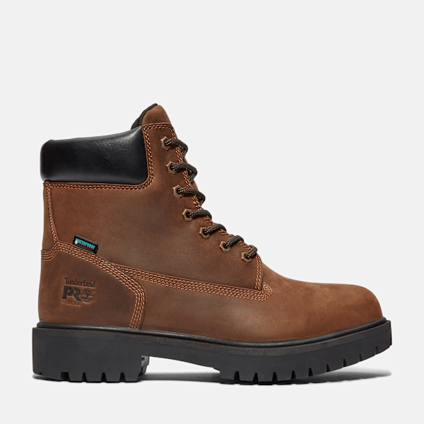 Men's Direct Attach 6" Soft Toe Waterproof Work Boot / Brown