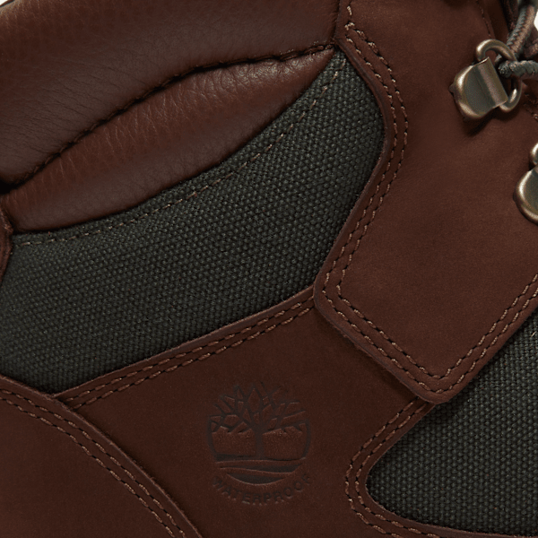 Men's Waterproof Mid Field Boot / Dark Brown Nubuck