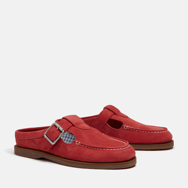 Women's Timberland® Classic Boat Mule / Red Suede