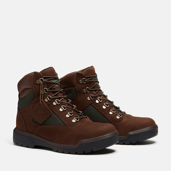 Men's Waterproof Mid Field Boot / Dark Brown Nubuck