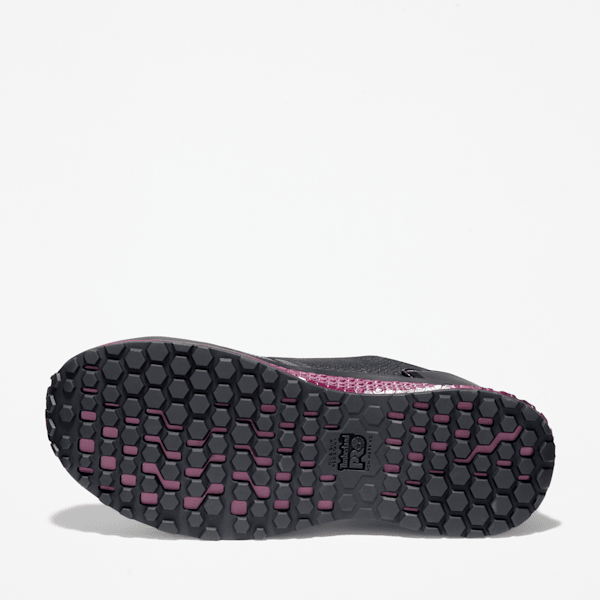 Women's Reaxion Composite Toe Work Sneaker / Black/Purple