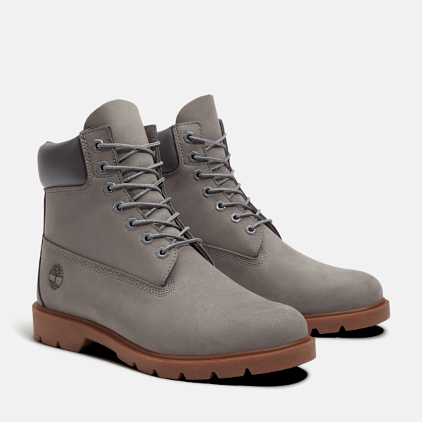 Men's Timberland® Classic 6-Inch Waterproof Boot / Medium Grey Nubuck