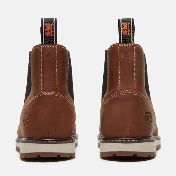 Men's Irvine Chelsea Soft Toe Work Boot / Medium Brown Full-Grain