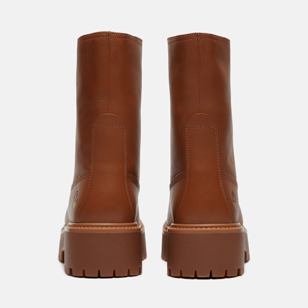 Women's Stone Street Platform Mid Boot / Rust Full-Grain