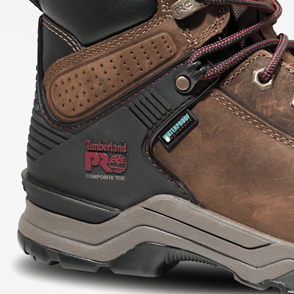 Women's Hypercharge 6" Composite Toe Waterproof Work Boot / Brown/Purple