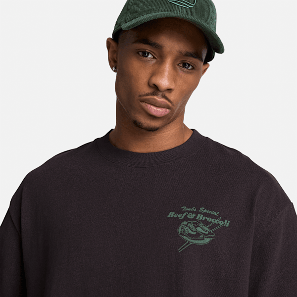 Men's Beef &amp; Broccoli Graphic T-Shirt / Black