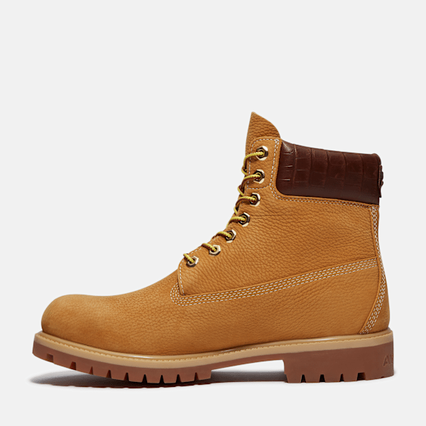 Men's Timberland® x Avirex Premium 6-Inch Waterproof Boot / Wheat Nubuck