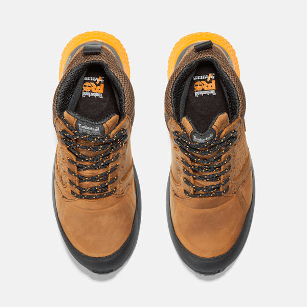 Men's Reaxion Composite Toe Waterproof Work Sneaker / Brown/Orange