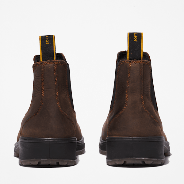Men's Timberland PRO® Nashoba Soft-Toe Slip-On Work Boot / Brown