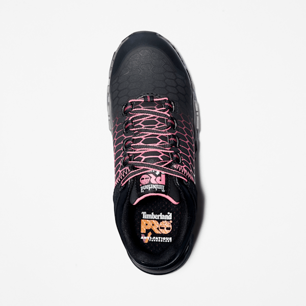 Women's Timberland PRO® Powertrain Sport Alloy Toe Work Sneaker / Black/Pink
