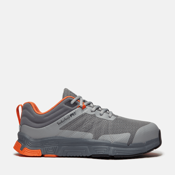 Men's XR-1 Dynamic Natural Fit Alloy Toe Work Sneaker / Grey Mesh/Orange