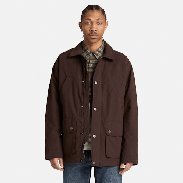 Men's Wenham Insulated Field Coat / Dark Brown