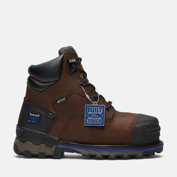 Men's Timberland PRO® x Ford Boondock 6" Waterproof Work Boot / Brown/Blue
