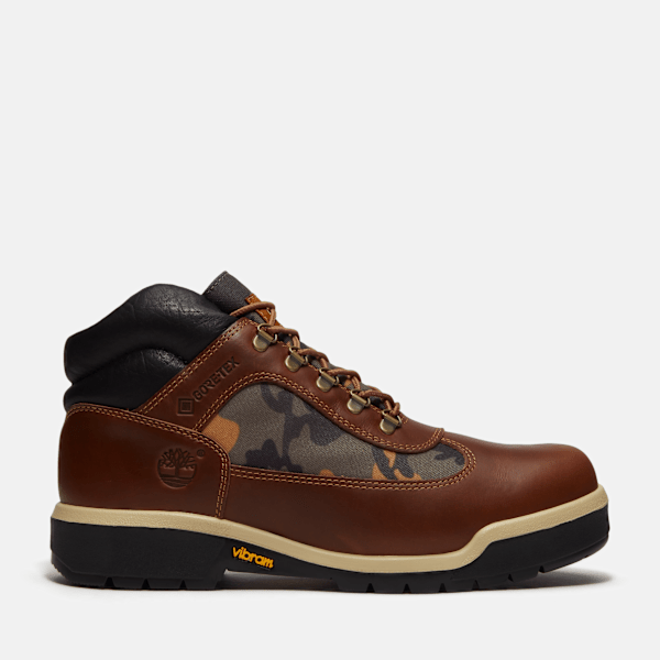 Men's Field Boot with GORE-TEX Membrane / Brown Full-Grain/Camo