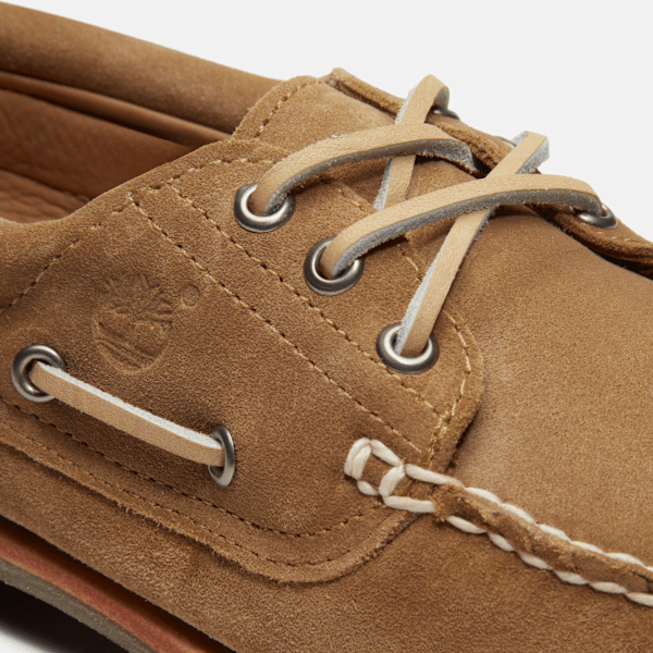 Women's Timberland® Authentic Boat Shoe / Beige Suede
