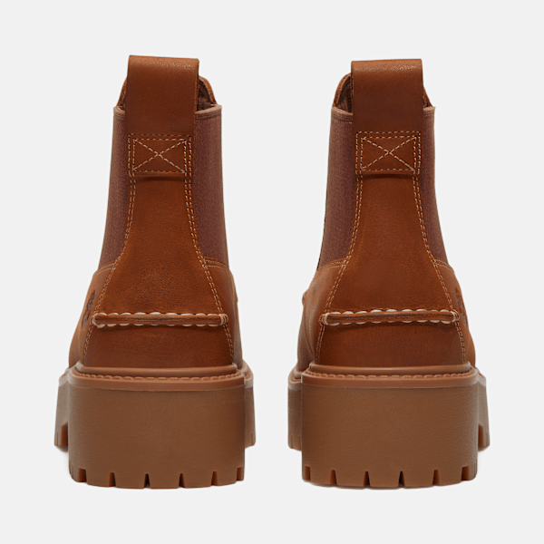 Women's Stone Street Platform Chelsea Boot / Wheat Full-Grain