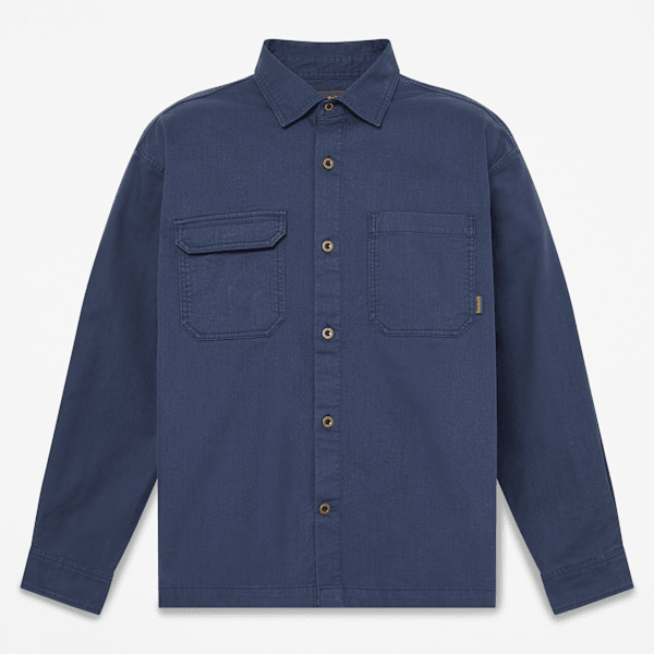 Men's Twill Overshirt / Mood Indigo