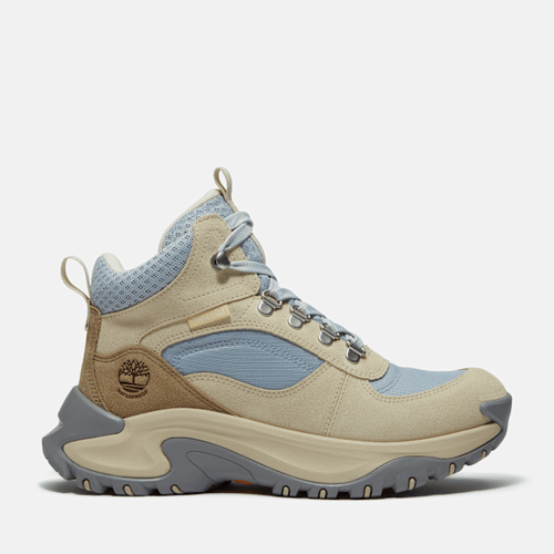 Women's Mt. Maddsen Peak Mid Waterproof Hiking Boot / Light Beige Suede