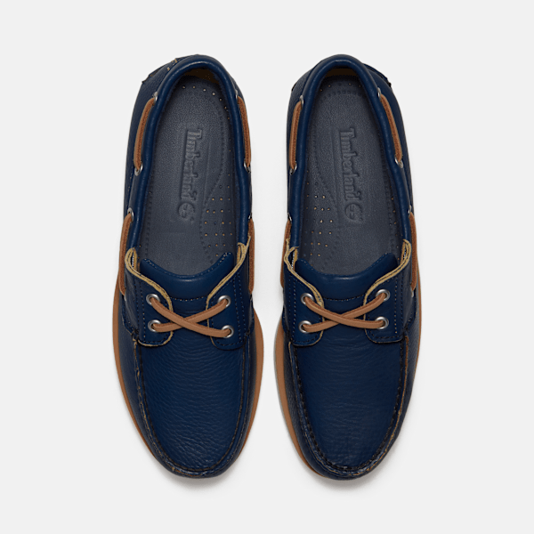 Men's Lake House Classic 2-Eye Boat Shoe / Dark Blue Full-Grain