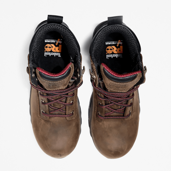 Women's Hypercharge 6" Composite Toe Waterproof Work Boot / Brown/Purple