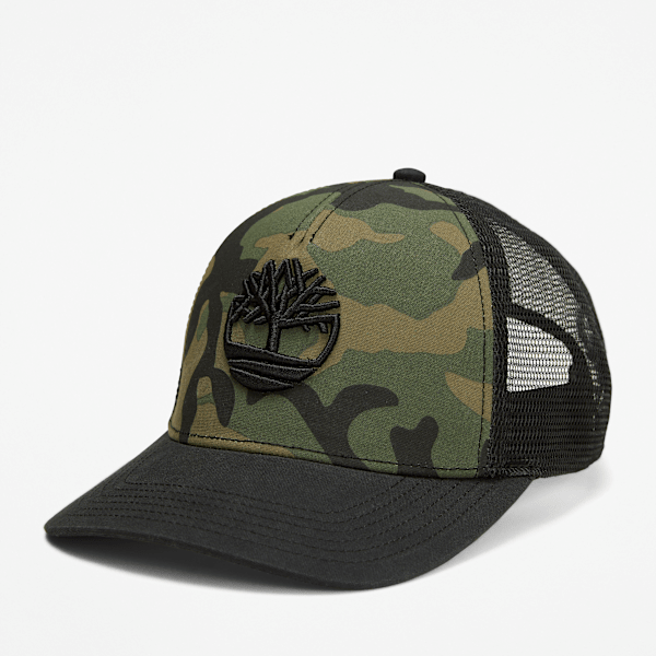 Camo Trucker Hat / Black