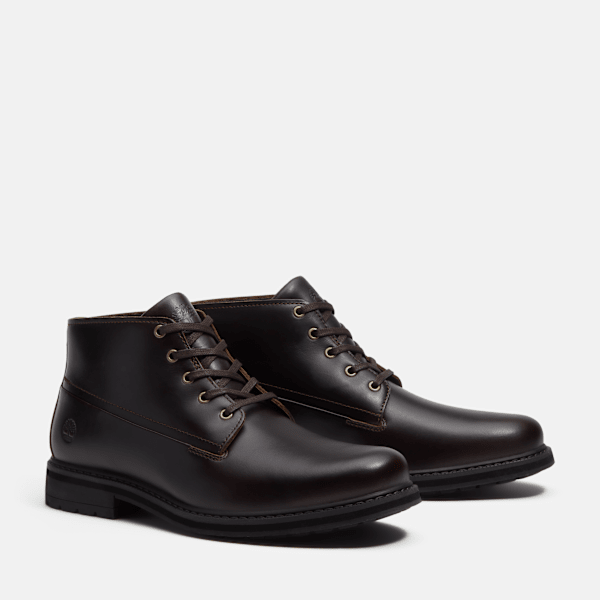 Men's Stormbucks Waterproof Chukka Boot / Dark Brown Full-Grain