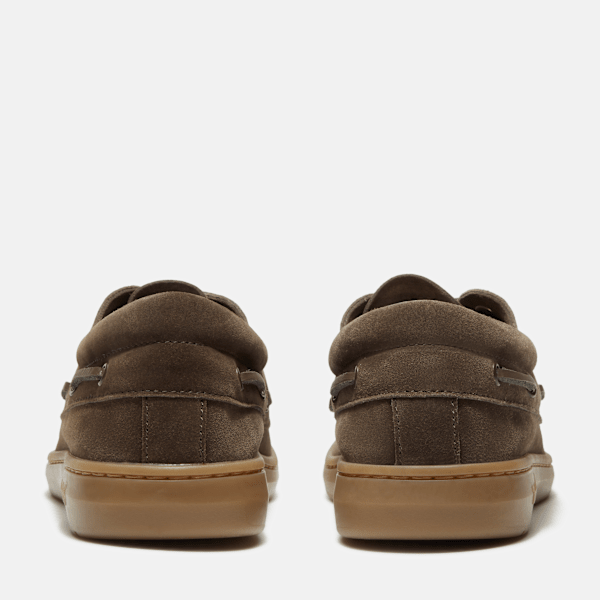 Men's Timberland® Portofino Pier Boat Shoe / Dark Brown Suede/Beige