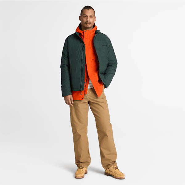 Men's Axis Peak Water Repellent Puffer Jacket / Dark Teal