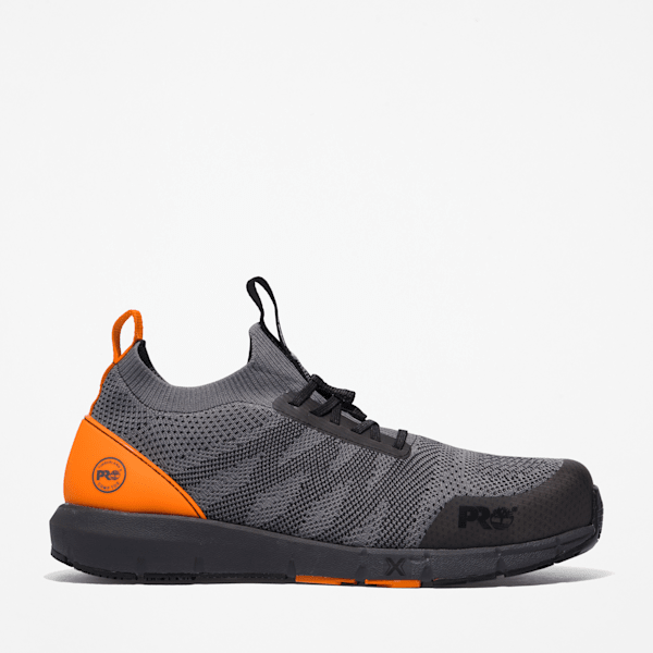 Men's Radius Composite Toe Work Sneaker / Grey/Orange