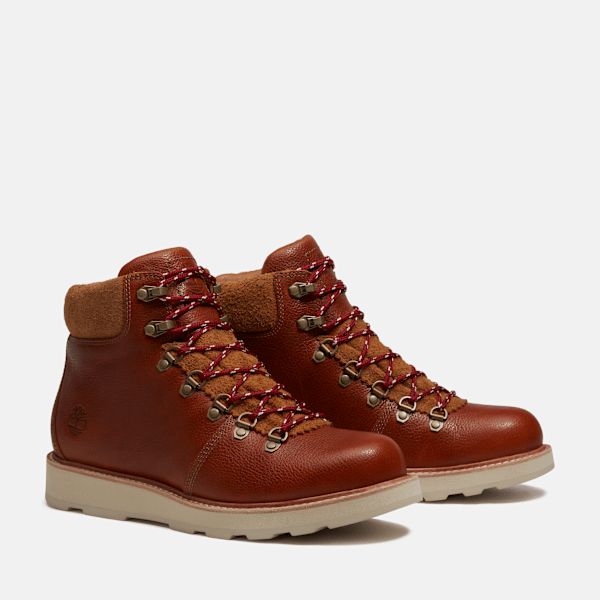 Men's Britton Mills Mid Waterproof Boot / Rust Full-Grain