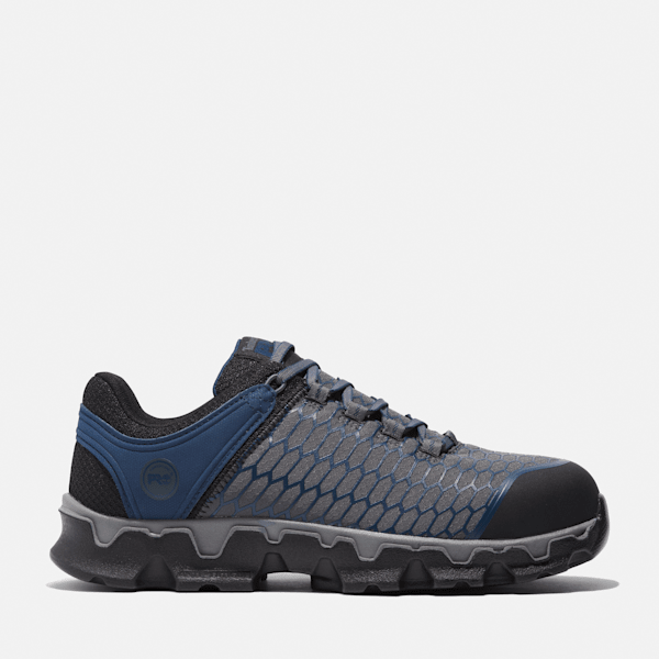 Men's Timberland PRO® Powertrain Sport Alloy-Toe Work Sneaker / Grey/Navy